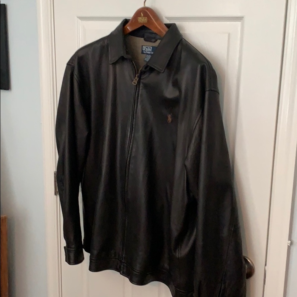 Ralph Lauren Leather Brown Coat